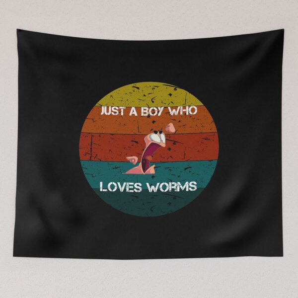 Item preview, Just A Boy Who Loves Worms Funny Worm Hunter Worm Farming designed and sold by rachidhaz.