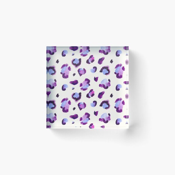 Item preview, Blue purple Leopard Animal skin print pattern designed and sold by Fus-art94.