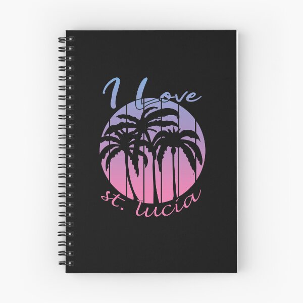 Item preview, I Love Saint Lucia Sunset Palm Trees Design designed and sold by DeliveryGeorge.