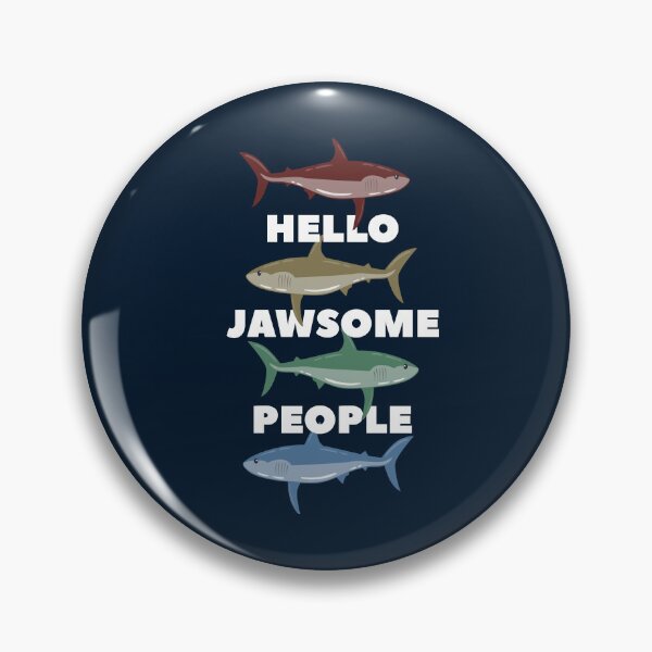 Item preview, Colorful Sharks: Hello Jawsome People! designed and sold by Happy Puppy Print On Demand.