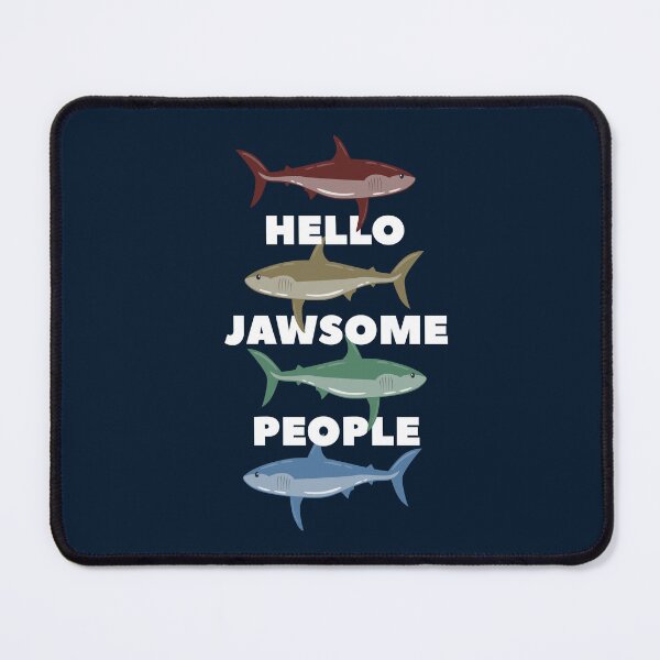 Item preview, Colorful Sharks: Hello Jawsome People! designed and sold by Happy Puppy Print On Demand.