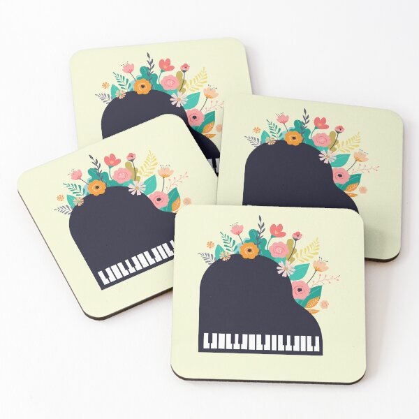 Artikelvorschau, Blumenklavier für Klavierlehrer und Musiker als Pianistengeschenk entworfen und verkauft von Funwithmusic.