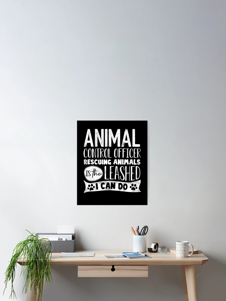Thumbnail 2 of 3, Poster, Animal Control Officer Rescuing Animals designed and sold by ShopTheStyle.