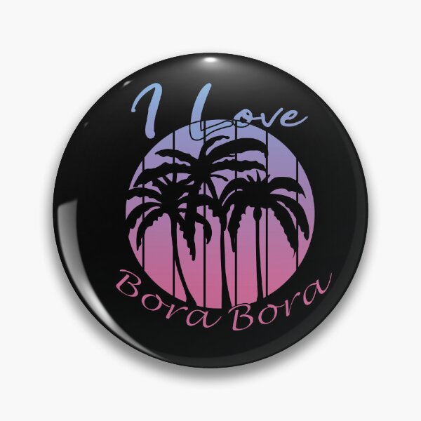 Item preview, I Love Bora Bora Sunset Palm Trees Design designed and sold by DeliveryGeorge.