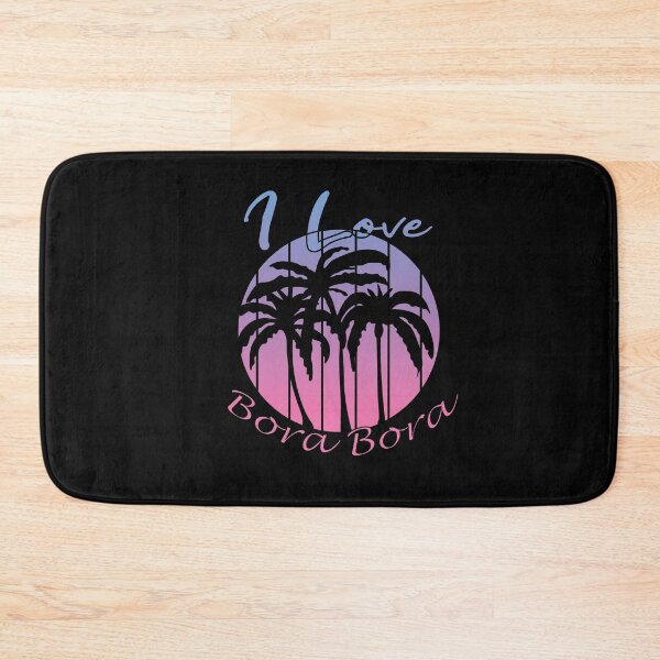 Item preview, I Love Bora Bora Sunset Palm Trees Design designed and sold by DeliveryGeorge.