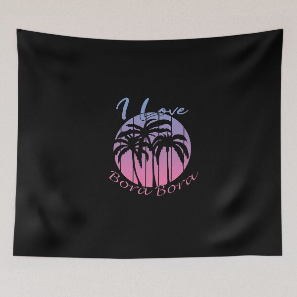 Item preview, I Love Bora Bora Sunset Palm Trees Design designed and sold by DeliveryGeorge.