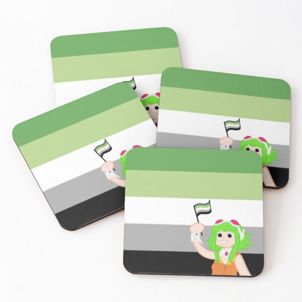 Item preview, Aromantic Flag Gumi Megpoid designed and sold by Vee-s-World-111.