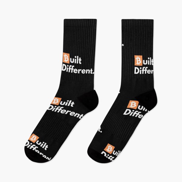 Item preview, Bitcoin Built Different Designer Logo in white designed and sold by aohayon.