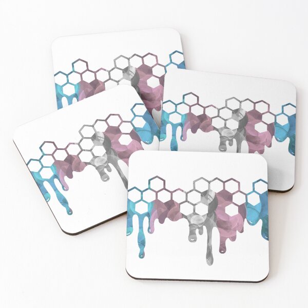 Item preview, Transgender honey comb dripping with Pride designed and sold by Lexie-bear.