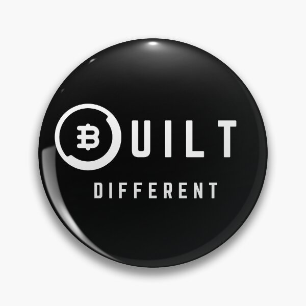 Item preview, Bitcoin Built Different Syle Logo in white designed and sold by aohayon.