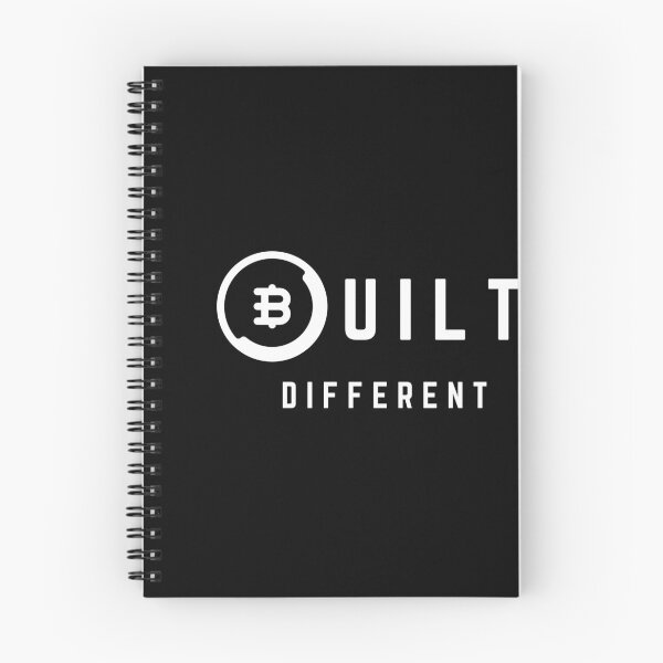 Item preview, Bitcoin Built Different Syle Logo in white designed and sold by aohayon.