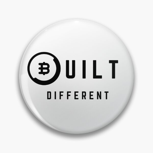 Item preview, Bitcoin Built Different Pro Style Logo in Black designed and sold by aohayon.