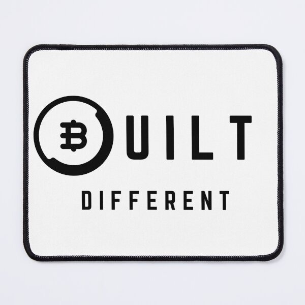 Item preview, Bitcoin Built Different Pro Style Logo in Black designed and sold by aohayon.