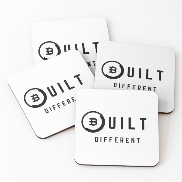 Item preview, Bitcoin Built Different Pro Style Logo in Black designed and sold by aohayon.