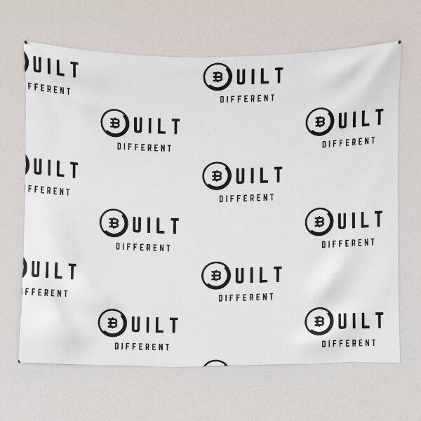 Item preview, Bitcoin Built Different Pro Style Logo in Black designed and sold by aohayon.