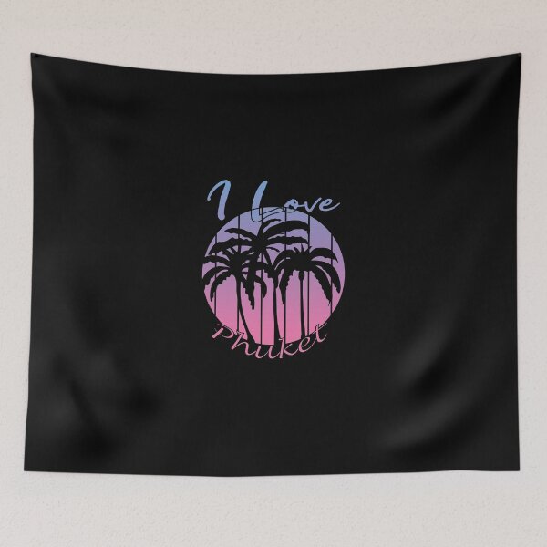 Item preview, I love Phuket Thailand Sunset Palm Tree Design designed and sold by DeliveryGeorge.