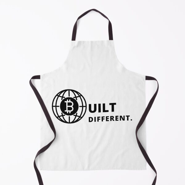 Item preview, Bitcoin Built Different Globe Style Logo in Black designed and sold by aohayon.