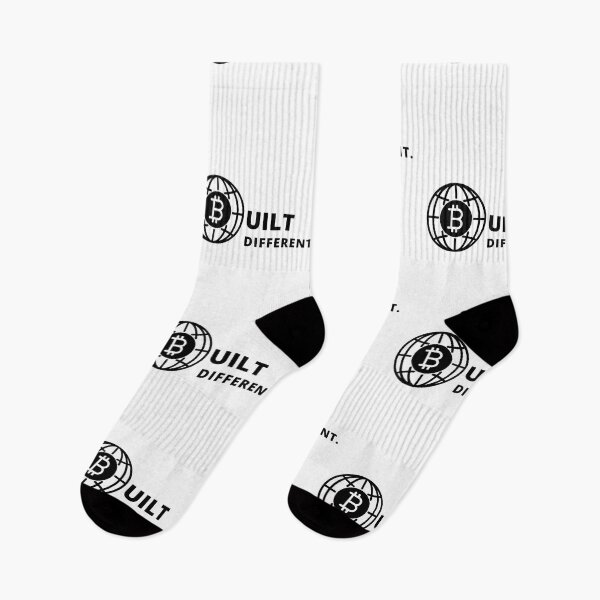 Item preview, Bitcoin Built Different Globe Style Logo in Black designed and sold by aohayon.