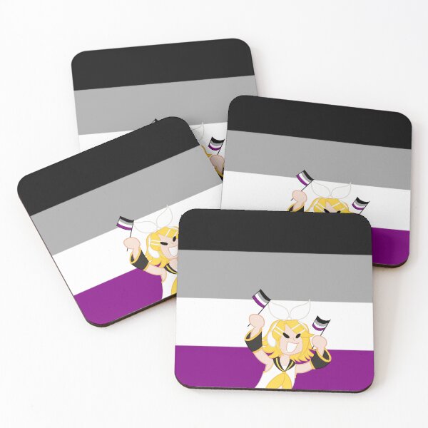 Aperçu de l'œuvre Drapeau asexué Rin Kagamine créée et vendue par Vee-s-World-111.