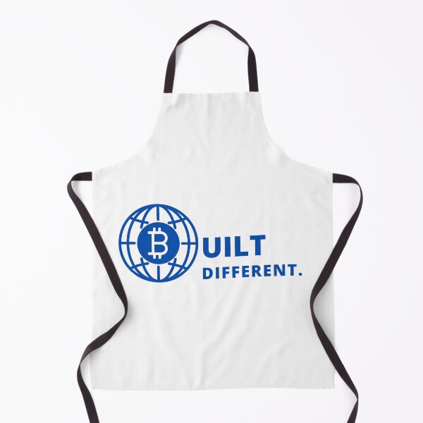 Item preview, Bitcoin Built Different Globe Style Logo in Blue designed and sold by aohayon.