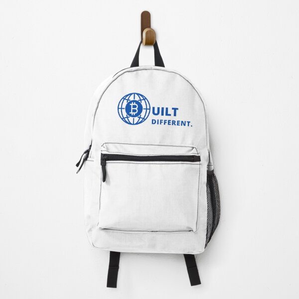 Item preview, Bitcoin Built Different Globe Style Logo in Blue designed and sold by aohayon.