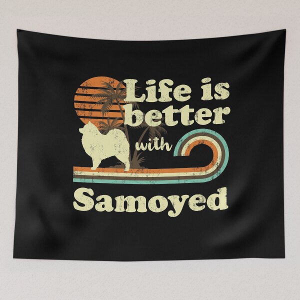 Item preview,  Life is Better with Samoyed Vintage designed and sold by rafaeltto.