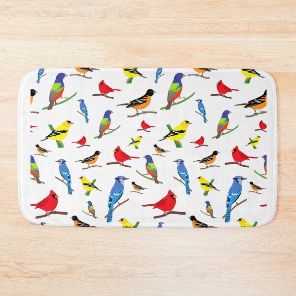 Item preview, Coloridas aves de América del Norte patrón ilustraciones designed and sold by judgeart.
