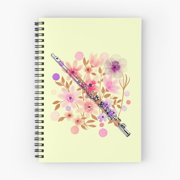 Item preview, Floral Flute For Music Teacher And Musicians On Orchestra As A Flutist Gift designed and sold by Funwithmusic.
