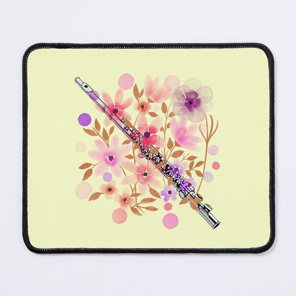 Item preview, Floral Flute For Music Teacher And Musicians On Orchestra As A Flutist Gift designed and sold by Funwithmusic.