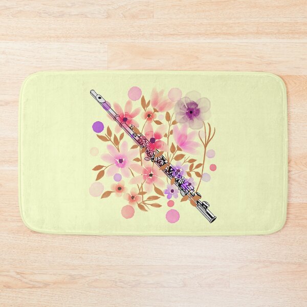 Item preview, Floral Flute For Music Teacher And Musicians On Orchestra As A Flutist Gift designed and sold by Funwithmusic.