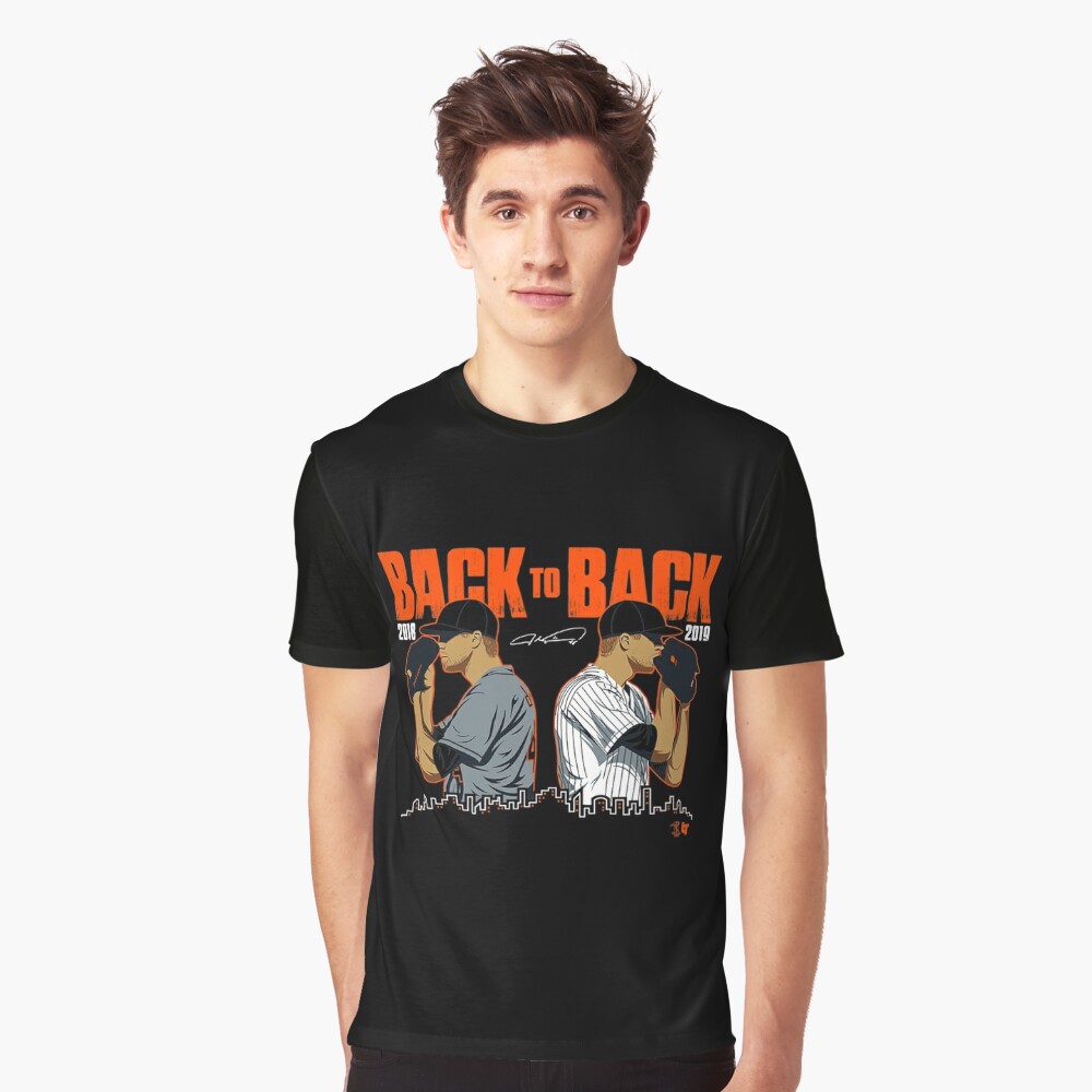  Officially Licensed Jacob deGrom - deGrom Back To Back T-Shirt  : Clothing, Shoes & Jewelry