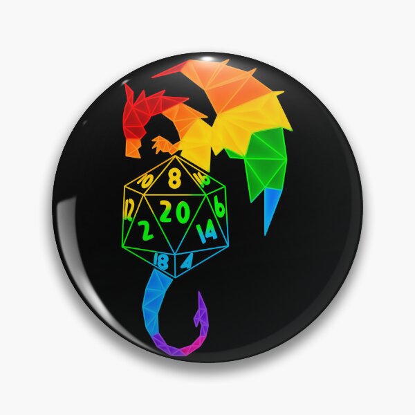 Item preview, Rainbow dnd dragon designed and sold by ManiCreates.