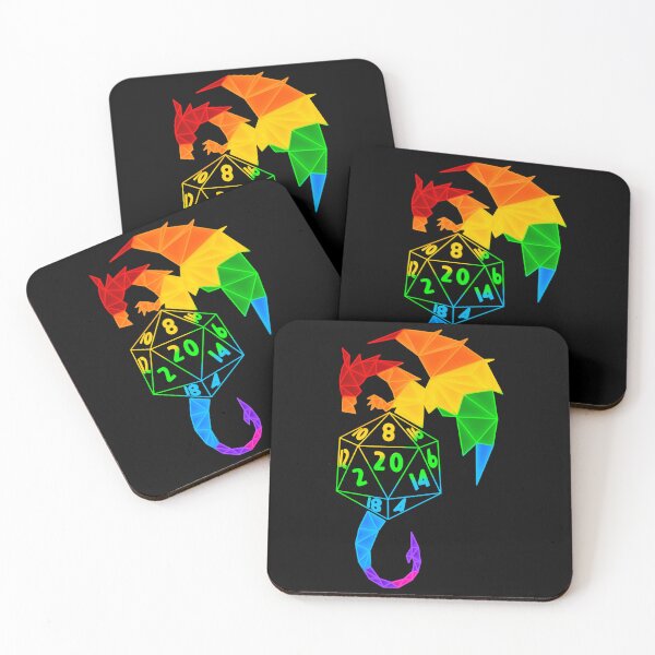 Item preview, Rainbow dnd dragon designed and sold by ManiCreates.