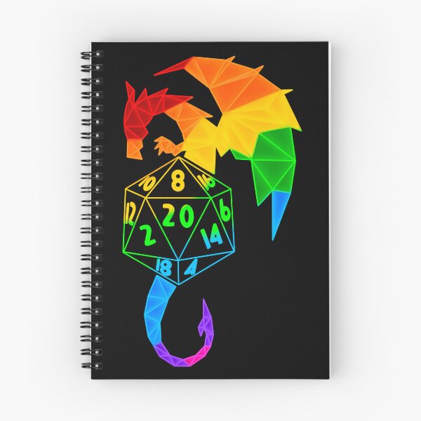Item preview, Rainbow dnd dragon designed and sold by ManiCreates.