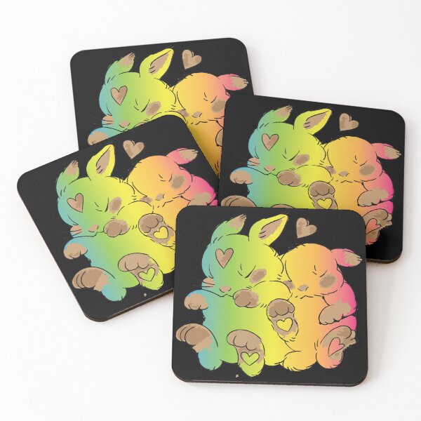 Item preview, rainbow bunnies  designed and sold by XXgooddeedXX.