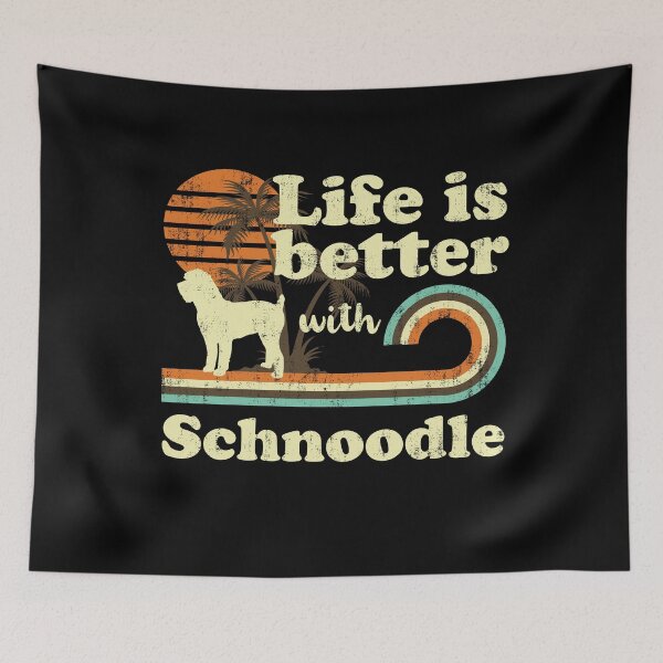 Item preview, Life is Better with Schnoodle Vintage designed and sold by rafaeltto.
