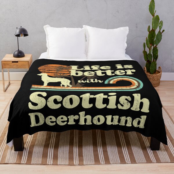 Item preview, Life is Better with Scottish Deerhound Vintage designed and sold by rafaeltto.