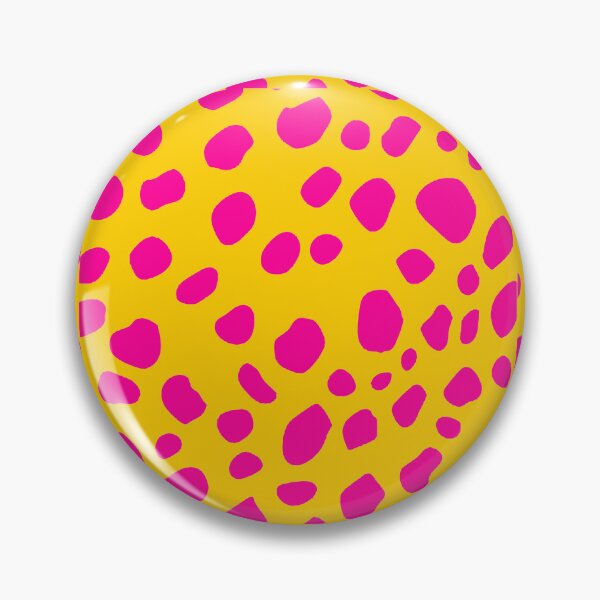 Item preview, Yellow and Pink Dalmatian Print, Large Sized Repeating Pattern designed and sold by Nicolette Olivier.