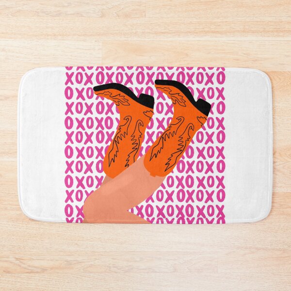 Item preview, XOXO Pink and Orange Cowboy Boots designed and sold by mollsdesignss.