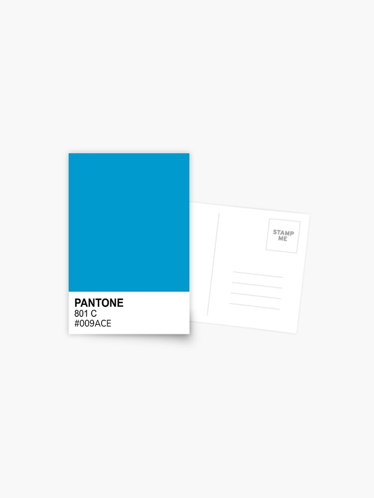 Neon Bluel Pantone Postcard for Sale by HuckleberryArts