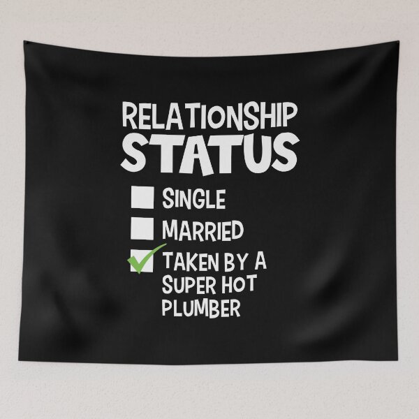 Item preview, Funny His and Her Gift Idea Plumber Relationship Status designed and sold by haselshirt.