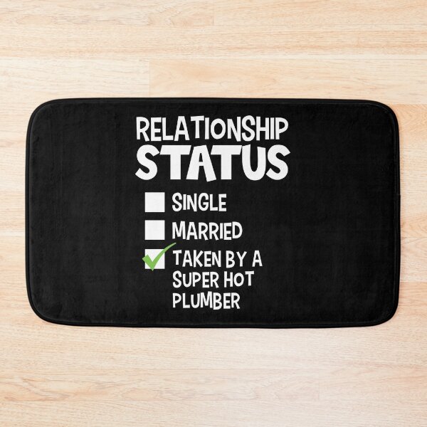 Item preview, Funny His and Her Gift Idea Plumber Relationship Status designed and sold by haselshirt.