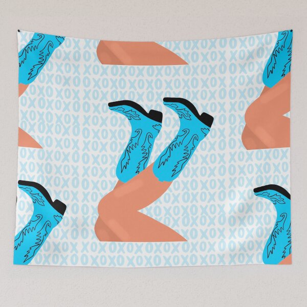 Item preview, XOXO Blue Cowboy Boots designed and sold by mollsdesignss.