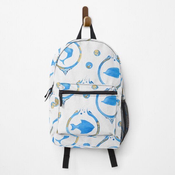 Item preview, Fish Bubble / turquoise&gold designed and sold by MCWestenbergh.