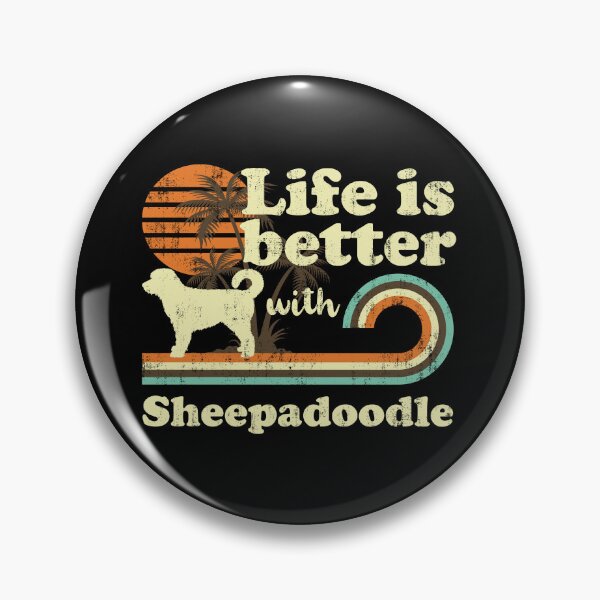 Item preview, Life is Better with Sheepadoodle Vintage designed and sold by rafaeltto.
