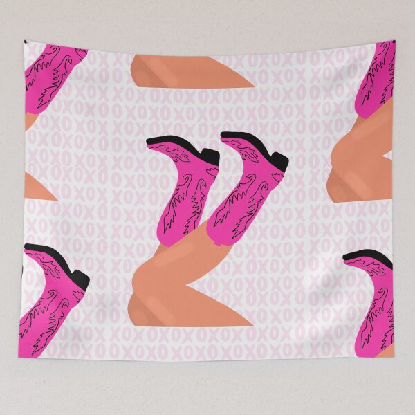 Item preview, XOXO Pink Cowboy Boots designed and sold by mollsdesignss.