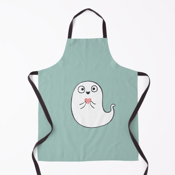 Item preview, Happy ghost holding a heart. designed and sold by Marionibird.