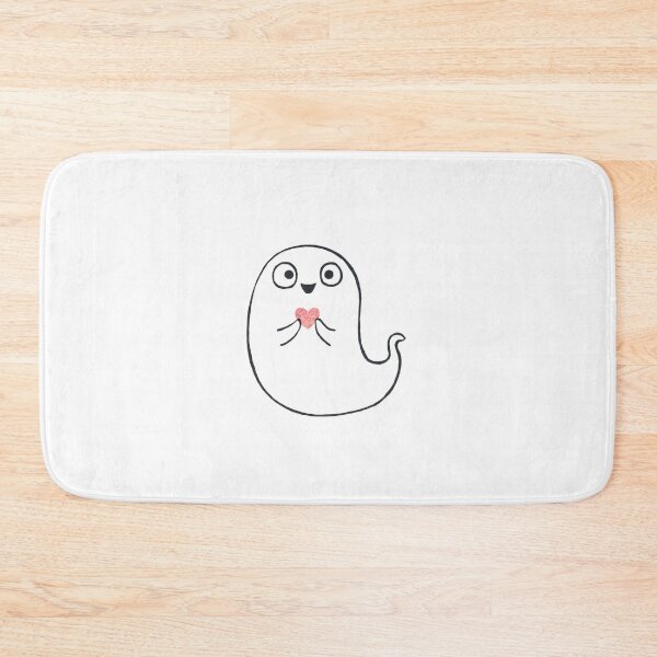 Item preview, Happy ghost holding a heart. designed and sold by Marionibird.