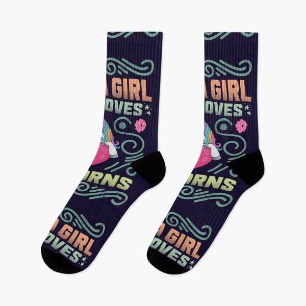 Item preview, Just a girl who loves unicorns - funny quote designed and sold by VichallanStudio.