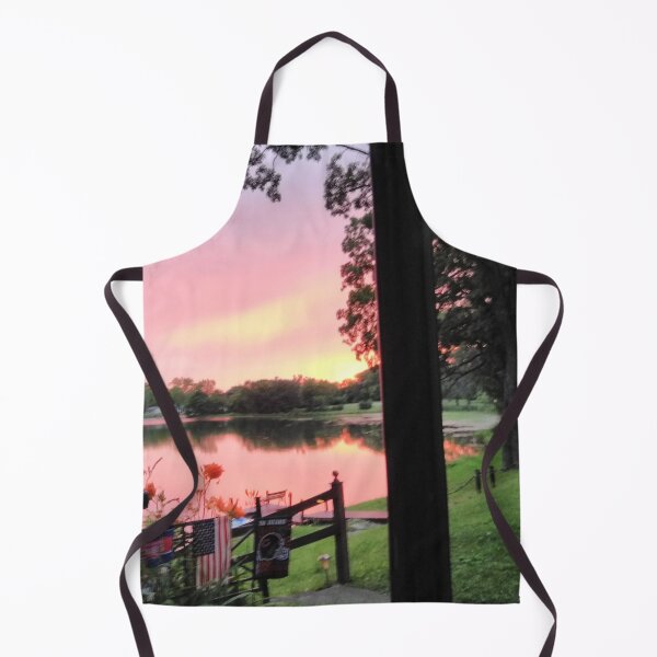 Item preview, Pink Sunset at the lake house photo designed and sold by Melissa Renee.